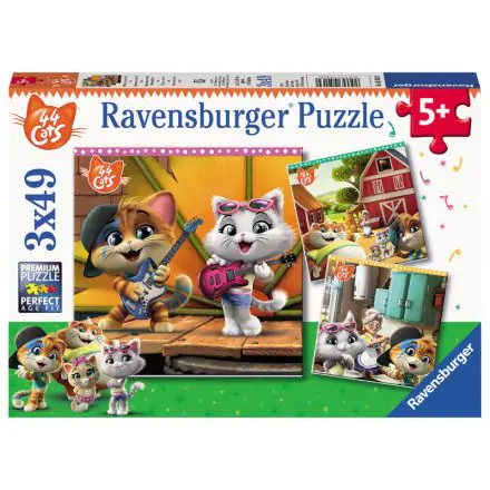 44 Gatos puzzle 3x49pcs product photo