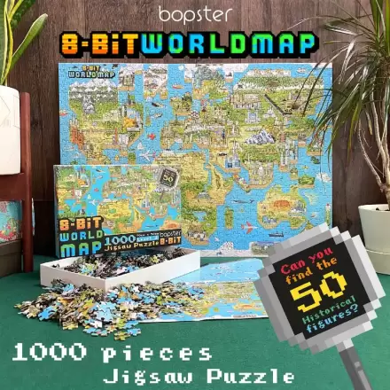 8-Bit Pixel Puzzle World Level 3 1000 Pieces termékfotója