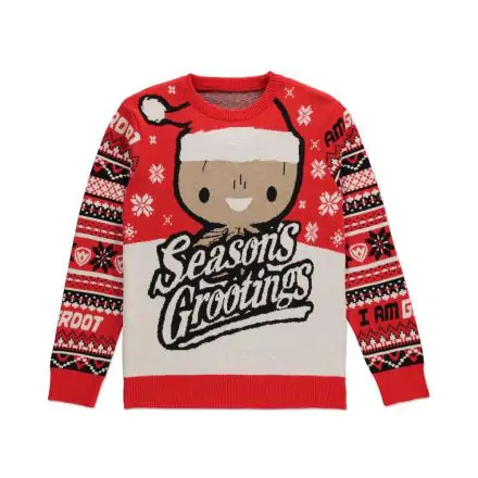 Guardians of the Galaxy Knitted Christmas Sweater Season's Grootings Size M product photo