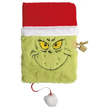 The Grinch Smile Plush A5 Padlock Diary product photo