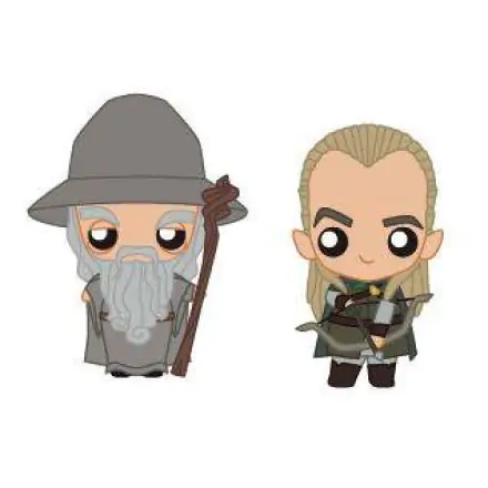 Lord of the Rings Pokis Rubber Minifigures Gandalf & Legolas 6 cm product photo
