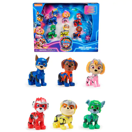 Paw Patrol Mighty Movie set 6 figures product photo