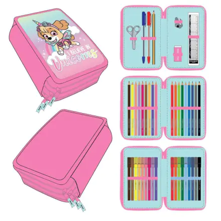 Paw Patrol Skye triple pencil case product photo