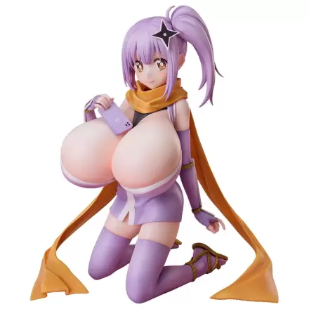 A Ninja and an Assassin Under One Roof Maid PVC Statue 1/4 Diecut Sticker Satoko Kusagakure Huge-Breasted Ver. 23 cm    product photo