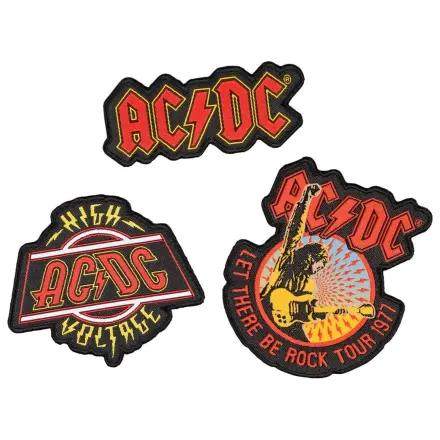 AC/DC set of 3 patches product photo