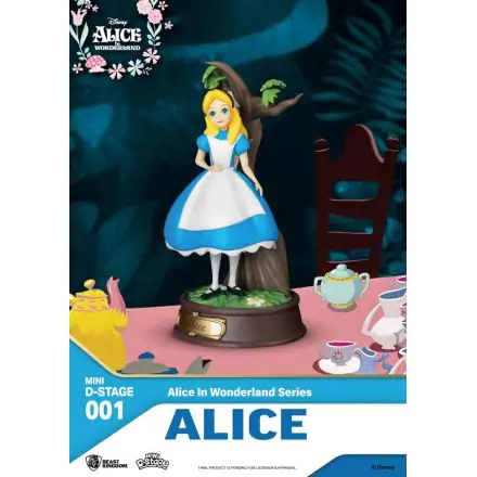 Alice in Wonderland Mini Diorama Stage PVC Statue Alice 10 cm termékfotója