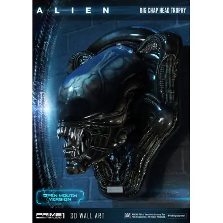 Alien 3D Wall Art Warrior Alien Head Trophy Open Mouth Version 58 cm product photo