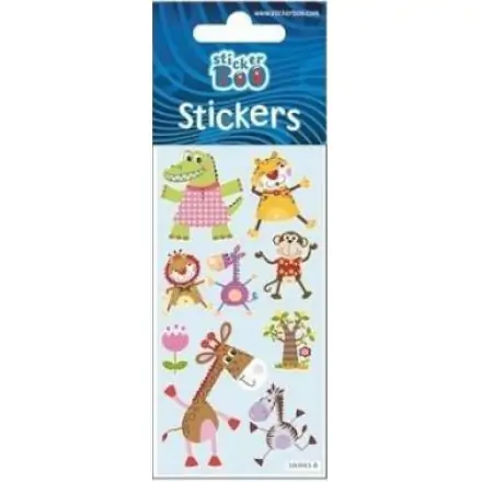 Animal sticker with silver embellishment product photo