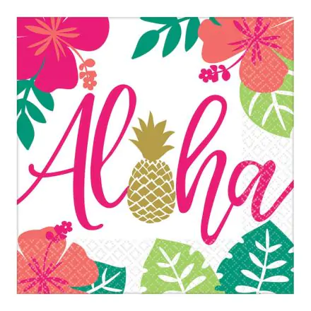 Aloha Napkins, 16 pcs, 33*33 cm product photo