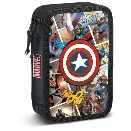 Marvel Captain America Comic triple pencil case termékfotója