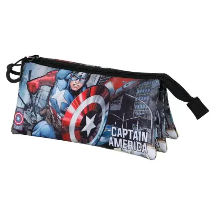 Marvel Captain America Defender triple pencil case product photo