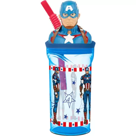 Marvel Captain America 3D figurine tumbler 360ml product photo