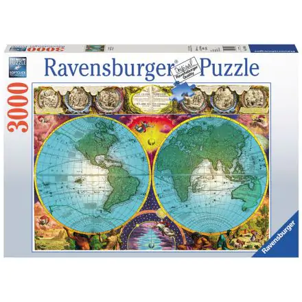 Antique globe puzzle 3000pcs product photo