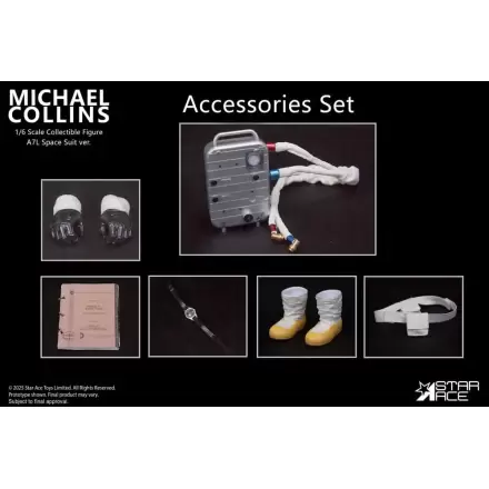 Apollo 11 Accessories for 1/6 Action figure Michael Collins  product photo