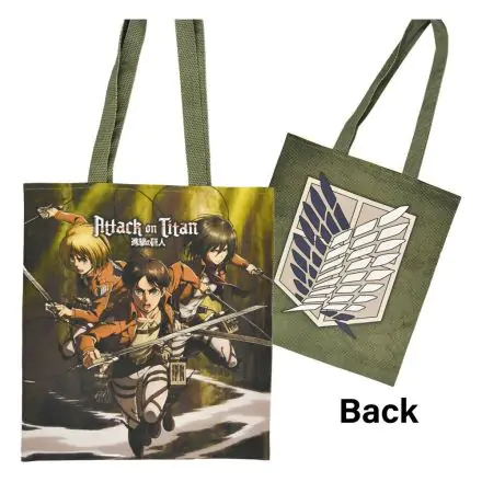 Attack on Titan Tote Bag Eren, Mikasa & Armin product photo