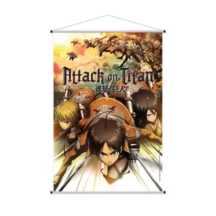 Attack on Titan Wallscroll Eren, Mikasa & Armin 60 x 90 cm product photo