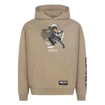 Attack on Titan Hooded Sweater Graphic Khaki termékfotója