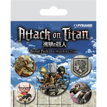 Attack on Titan Pin-Back Buttons 5-Pack Season 3 termékfotója