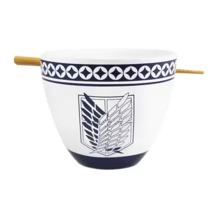 Attack on Titan Ramen Bowl with Chopsticks Emblem 473 ml termékfotója