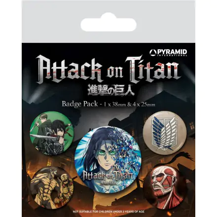 Attack on Titan Pin-Back Buttons 5-Pack Season 4 termékfotója