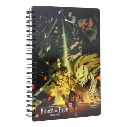 Attack on Titan Notebook with 3D-Effect Struggle termékfotója