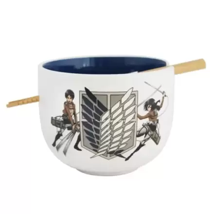 Attack on Titan Ramen Bowl with Chopsticks Survey Corps 414 ml termékfotója