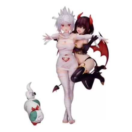 Ayakashi Triangle PVC Statue Matsuri Kazamaki & Suzu Kanade & Shirogane 25 cm termékfotója