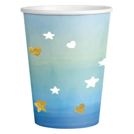 Baby Boy Paper Cups 8 pcs 250 ml product photo