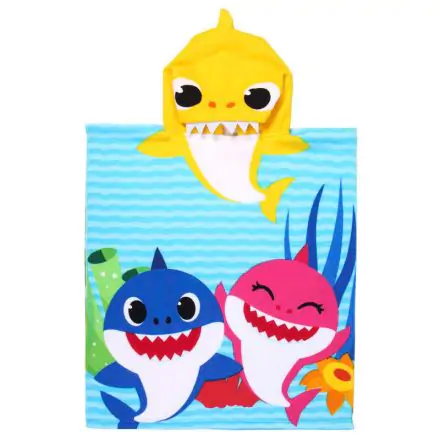 Baby Shark microfiber poncho towel product photo