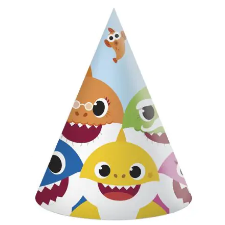 Baby Shark Party hat, cone hat 6 pcs product photo