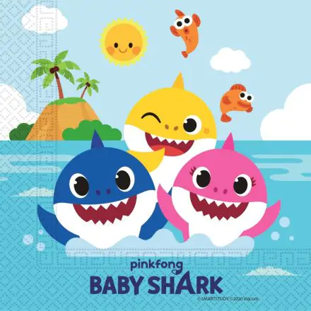 Baby Shark napkins 20 pcs product photo