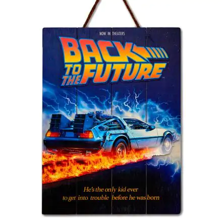 Back to the Future Woodart 3D Print wooden sign product photo