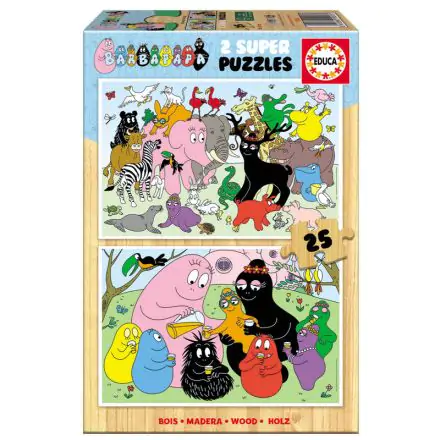 Barbapapa wooden puzzle 2x25pcs product photo