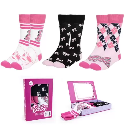 Barbie pack 3 adult socks product photo
