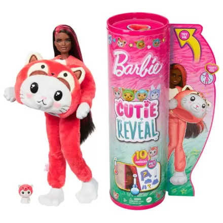 Barbie Chelsea Cutie Reveal Serie Costumes Red Panda Kitten doll product photo
