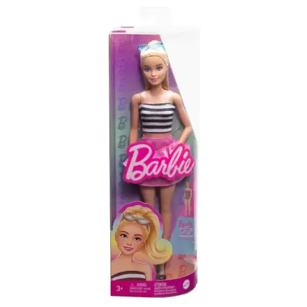 Barbie Fashionista Top Striped Pink Skirt doll termékfotója