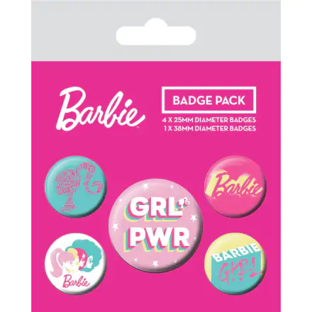 Barbie Pin-Back Buttons 5-Pack Girl Power termékfotója