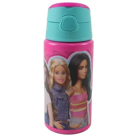 Barbie Love Aluminum Straw Water Bottle with Hook 500 ml product photo