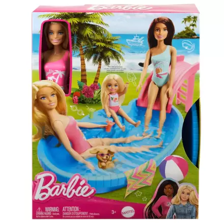Barbie Summer Pool + doll termékfotója