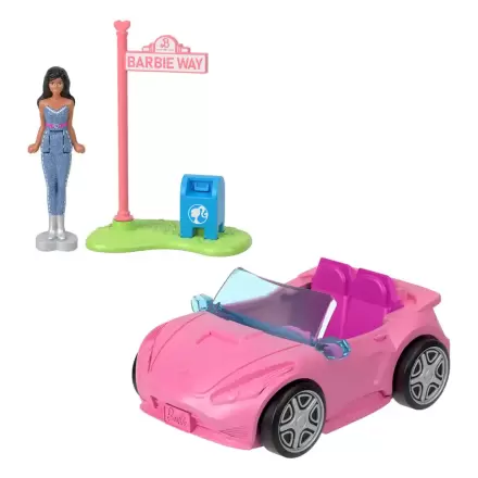 Barbie Mini BarbieLand Doll & Convertible Car With Color-Change Pool 4 cm product photo
