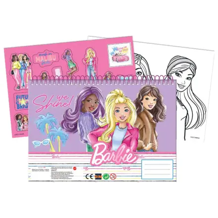 Barbie Paints A/4 Spiral Sketchbook 40 Sheets with Stickers product photo