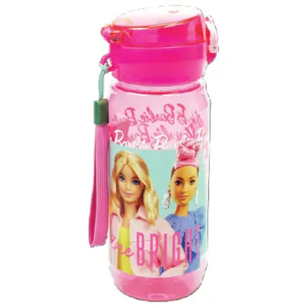 Barbie Shine Bright Plastic Water Bottle with Hanger 600 ml product photo