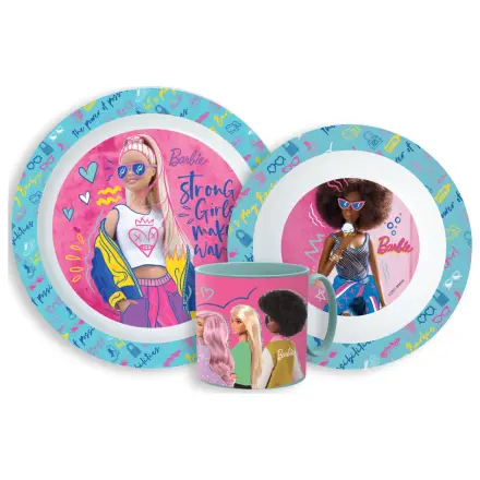 Barbie Stylish dinnerware set, micro plastic set with mug product photo