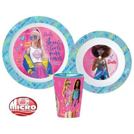Barbie Stylish Dinnerware Set, Micro Plastic Set, with Glass 260 ml product photo