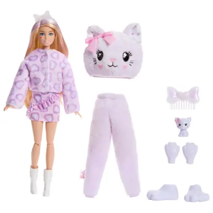 Barbie Sweet Ties Cutie Reveal Lilac Kitten doll product photo