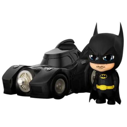 Batman 1989 Batman with Batmobile Cosbaby figure 10cm product photo