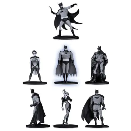Batman Black & White PVC Minifigure 7-Pack Box Set #2 10 cm product photo