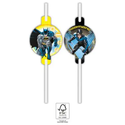 Batman Rogue Rage Paper Straw 4 pc Set FSC product photo