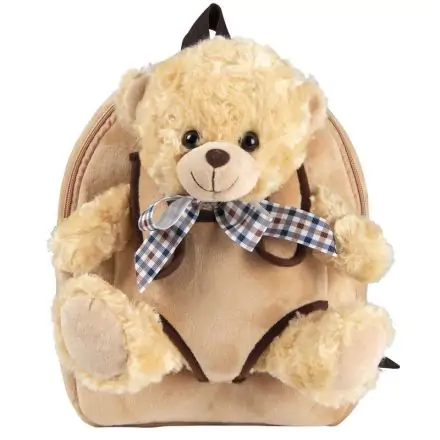 Bear Belly backpack with plush toy 26cm termékfotója