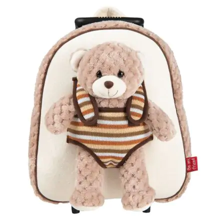 Bear Milly trolley with plush toy 38cm termékfotója